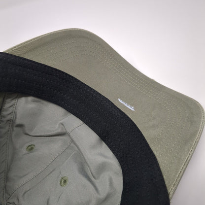 Carhartt Strapback Baseball Cap Green One Size Adjustable Leather Patch Cotton