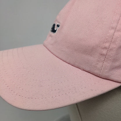 Vineyard Vines Whale Slideback Hat Pink One Size Solid Embroidered