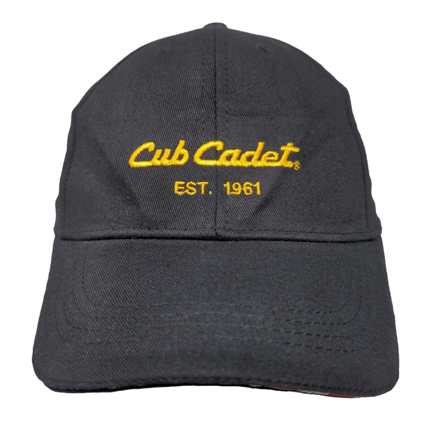 Cub Cadet Est. 1961 Strapback Hat Black One Size Embroidered 6 Panel