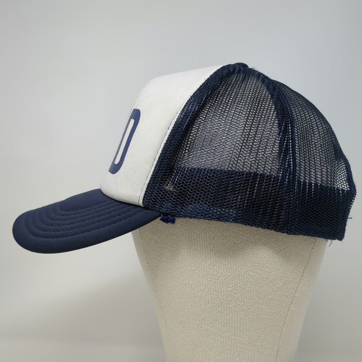 OTTO Trucker Hat Blue White One Size AXID Graphic Foam Mesh Snapback Polyester