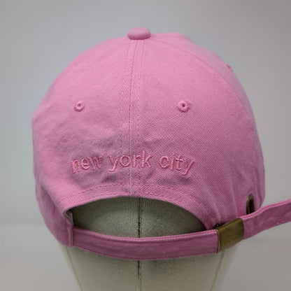 Pink One Size Baseball Cap New York Est 1625 City Cotton Embroidered Hat