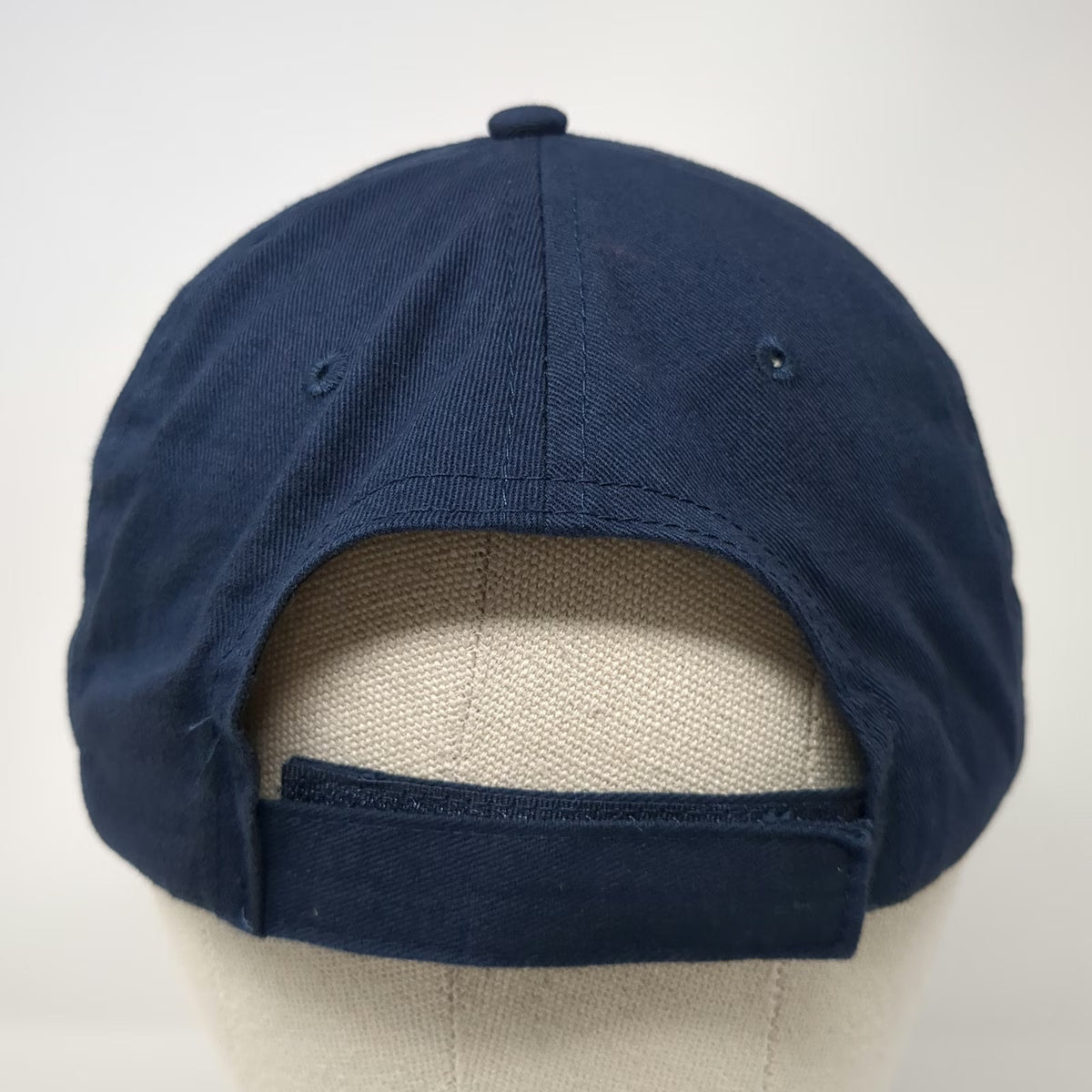 BIG Baseball Cap Blue One Size Strapback Cotton Embroidered Back Bay Mission Hat