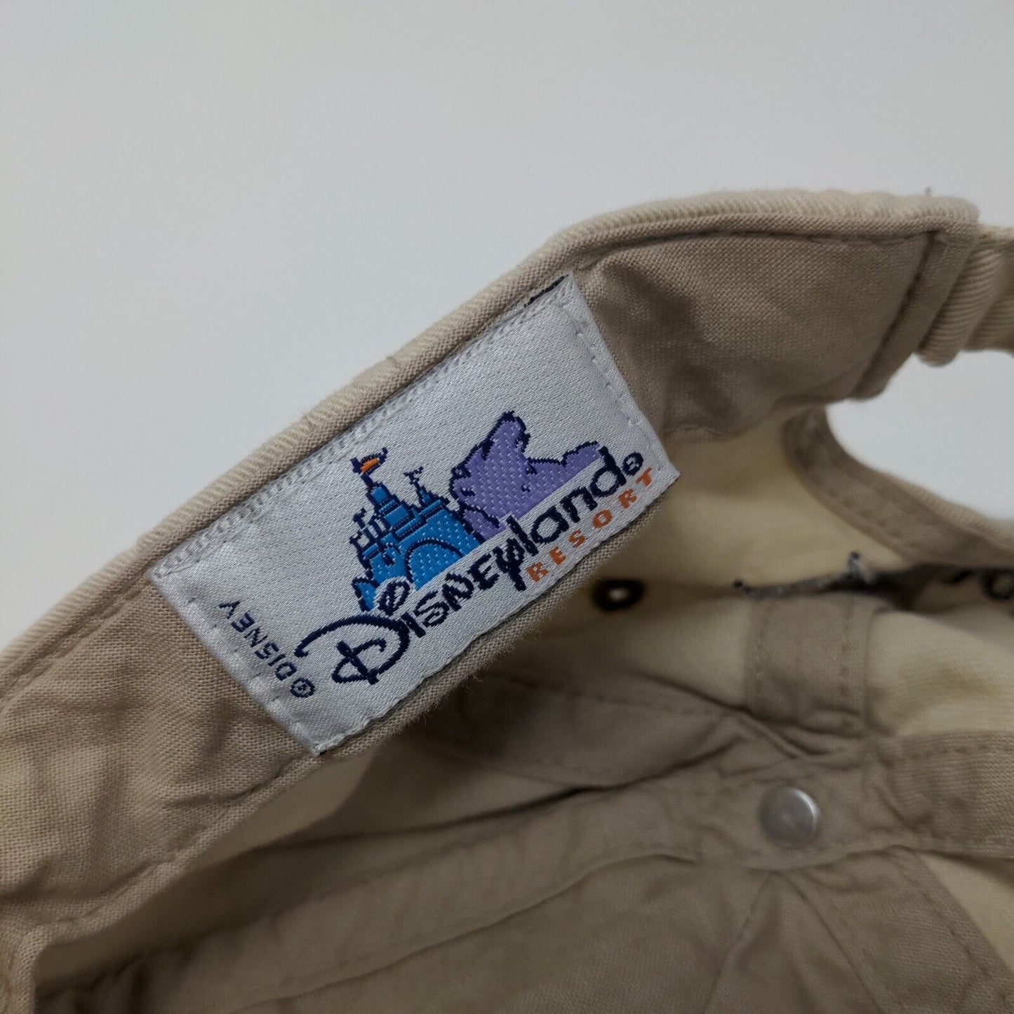 Mickey Mouse Disneyland Slideback Hat Tan Adult Adjustable Embroidered