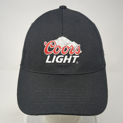 Coors Light Fitted Hat Black One Size Embroidered Solid 6 Panel Acme