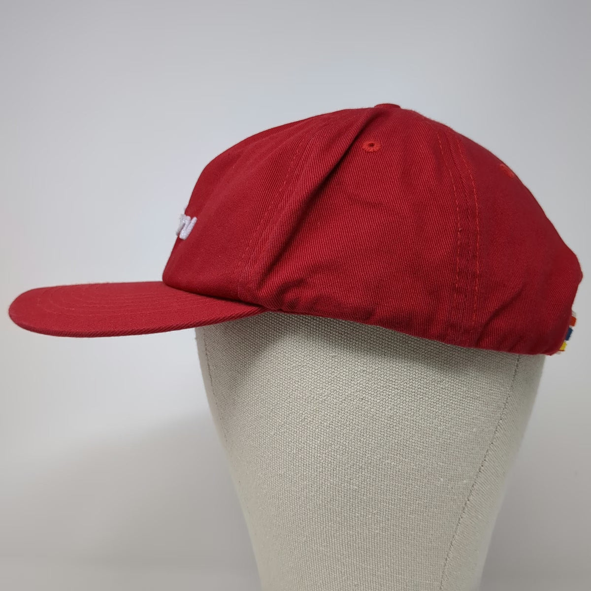 Mañana 5 Panel Red Hat One Size Snapback Austin Texas Surfing Company Taping
