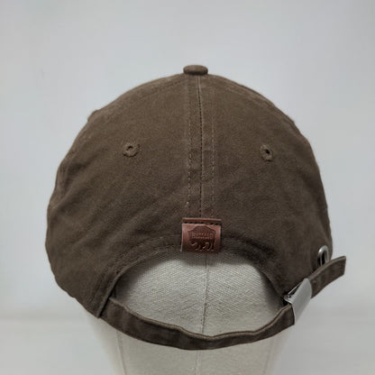 Bear Paw Slideback Hat Brown One Size Adjustable Distressed Buffalo Outdoors