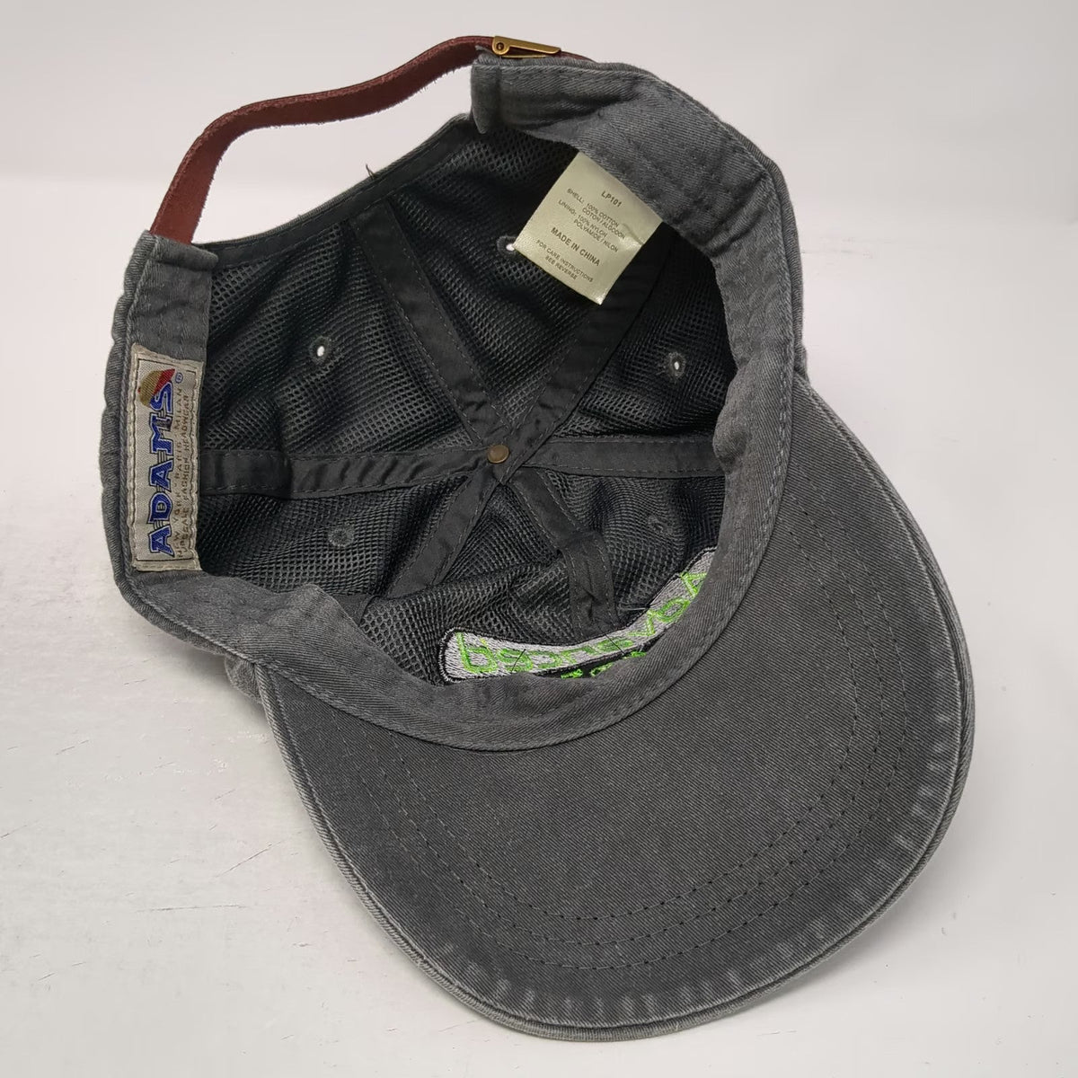 Adams Baseball Cap Gray One Size Advanced Tank Testing Services Slideback Hat