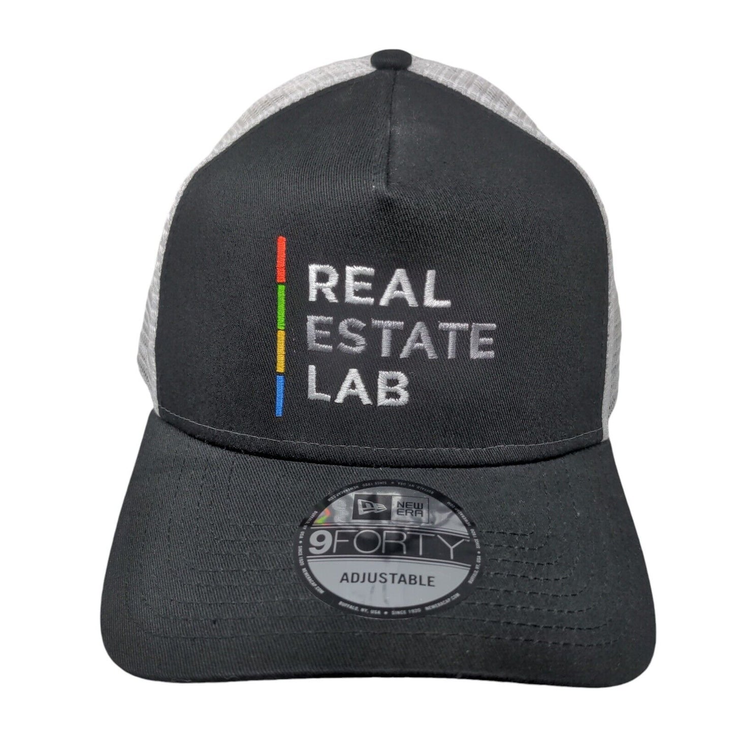 Real Estate Lab Snapback Mesh Back Trucker Hat Black OSFM New Era