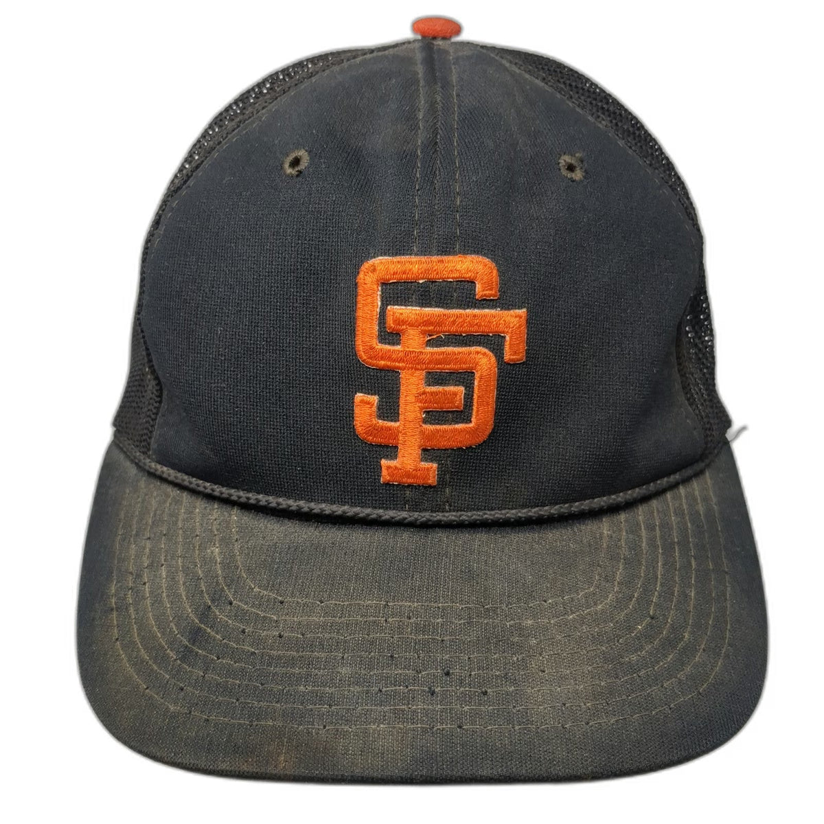 San Francisco 49ers NFL Sports Specialties Trucker Hat Black Orange Vintage