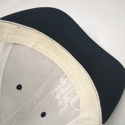 Yupoong Trucker Hat Black White One Size Mesh Two Saints Brewing Co St Maries ID