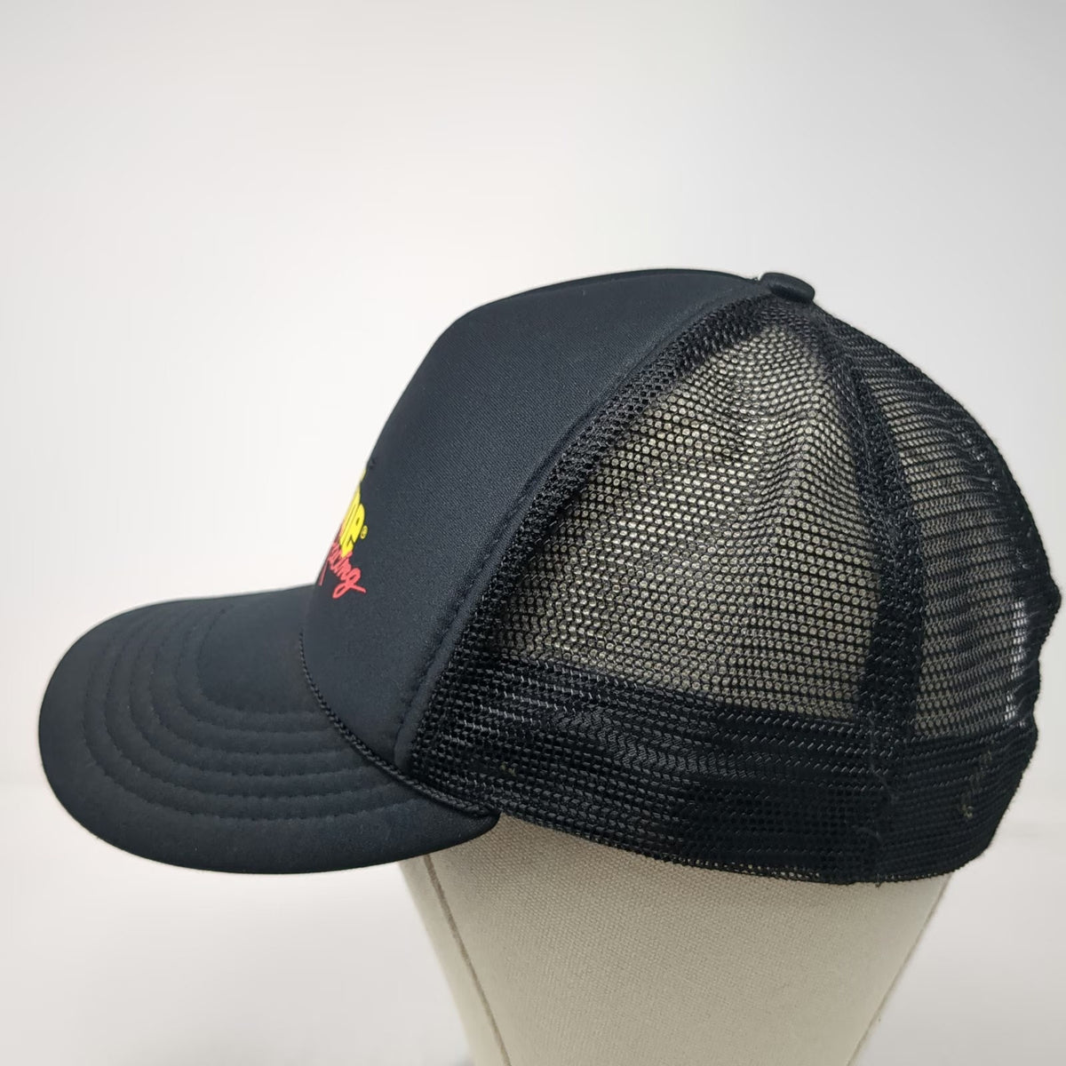Swingster Trucker Hat Black One Size Havoline Racing Texaco Mesh Snapback