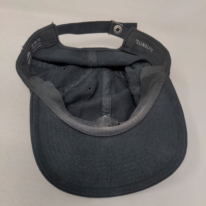 Adidas 3 Stripes Climalite Slideback Hat Black One Size Embroidered