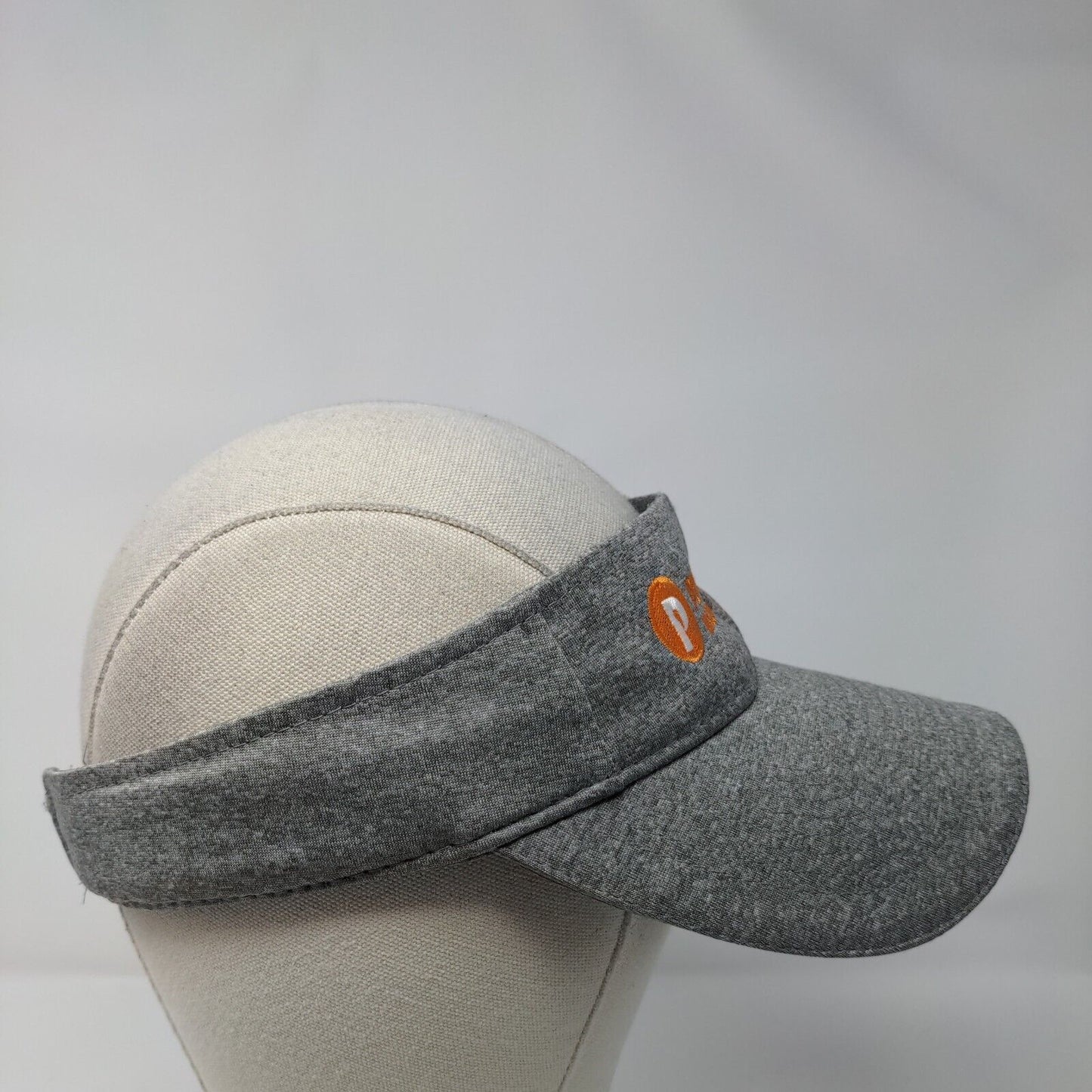 Peppershock Media Strapback Sun Visor Gray One Size Adjustable Sport-Tek