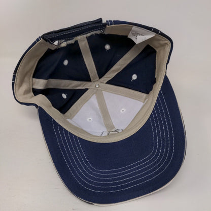 ASTEC Strapback Hat Blue OSFA Embroidered Adjustable 6 Panel Colorblock