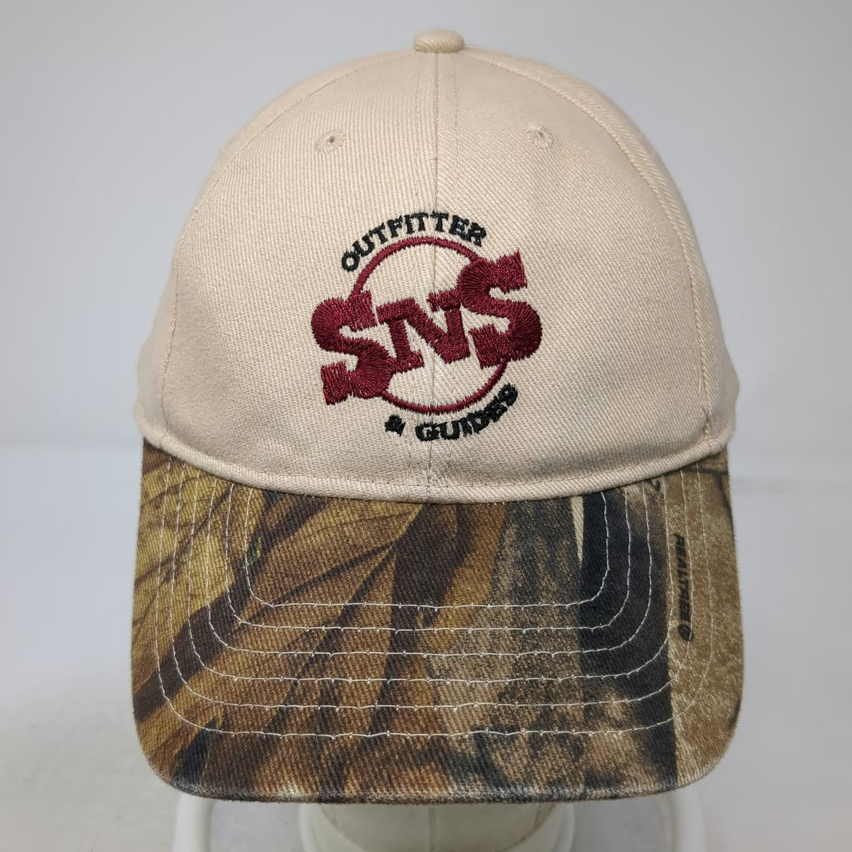 Kati Sportcap SNS Outfitter & Guides Hat Beige Camo Baseball Cap One Size Strap
