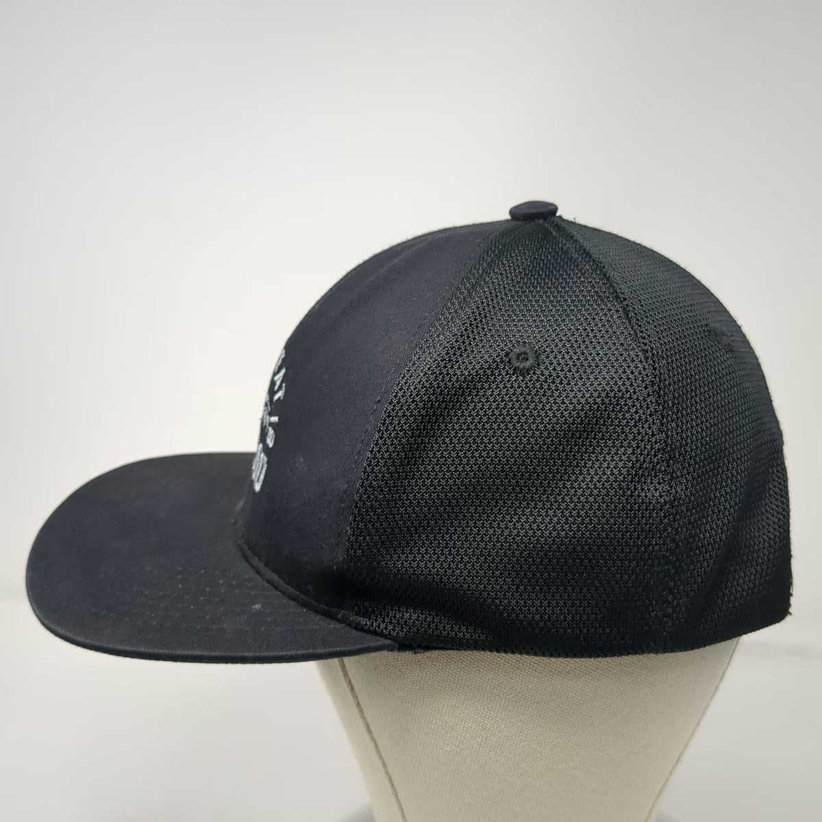 GOEX Trucker Hat Black OSFM How Great Is Our God Mountain Embroidered Snapback