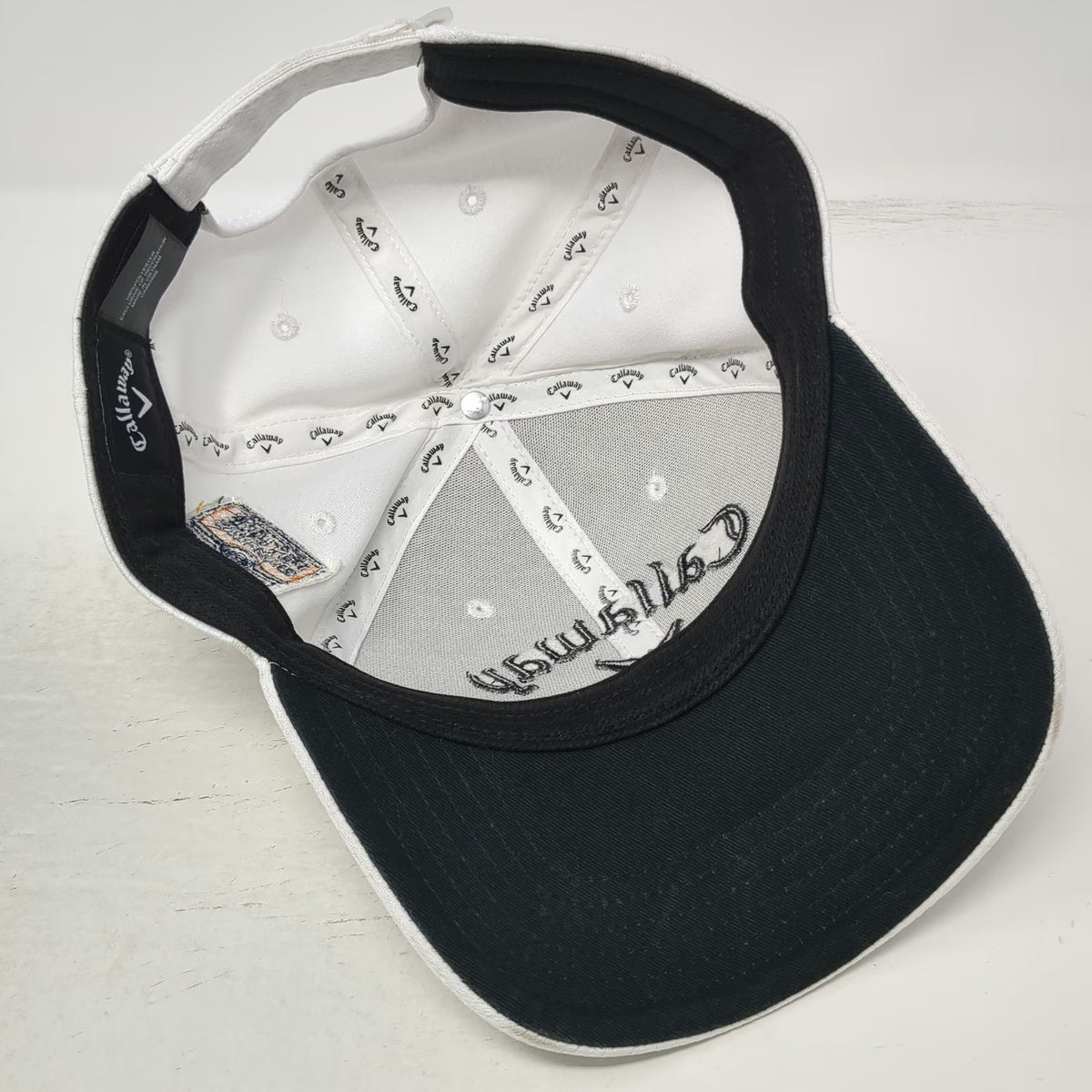 Callaway Baseball Cap White One Size Future Champions Golf Patch Strapback Hat