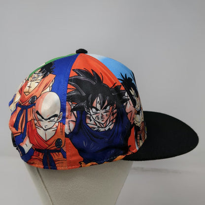 Dragon Ball Z 5 Panel Blue One Size Goku Vegeta Anime Graphic Snapback hat