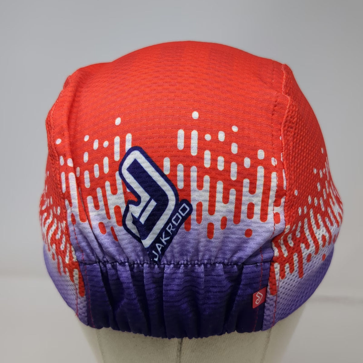 Jakroo 5 Panel Cap Purple Red L/XL USA Crits Cycling Hat Flip Up Brim Polyester