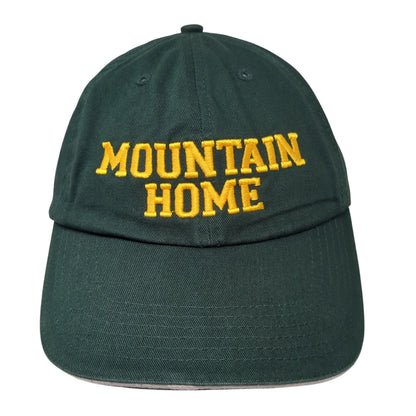 Mountain Home Slideback Hat Green One Size Solid Embroidered Richardson