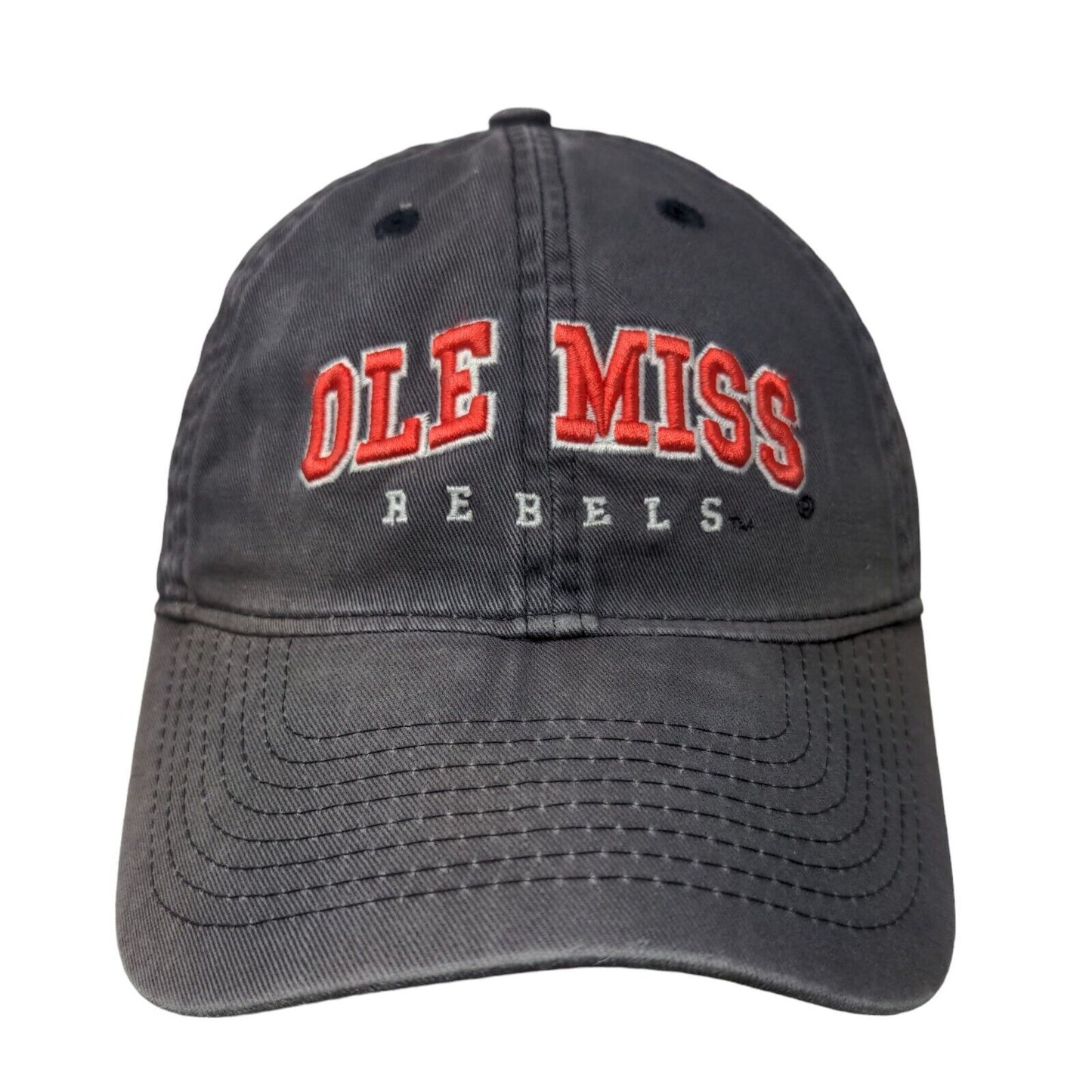 Legacy Men's Slideback Hat Blue Embroidered Ole Miss Rebels Logo 100% Cotton