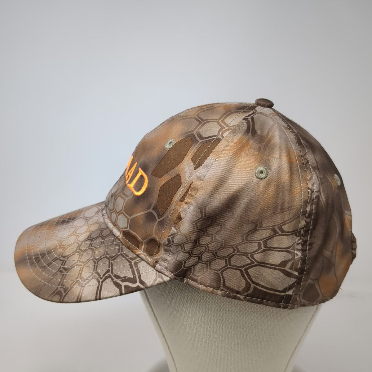 Nomad Snapback Brown Orange One Size Kryptek Camo Banshee Hunting Logo Hat