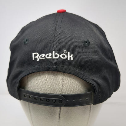Reebok Snapback Hat Black One Size Green Under Brim Life Is Short XXL Play Hard