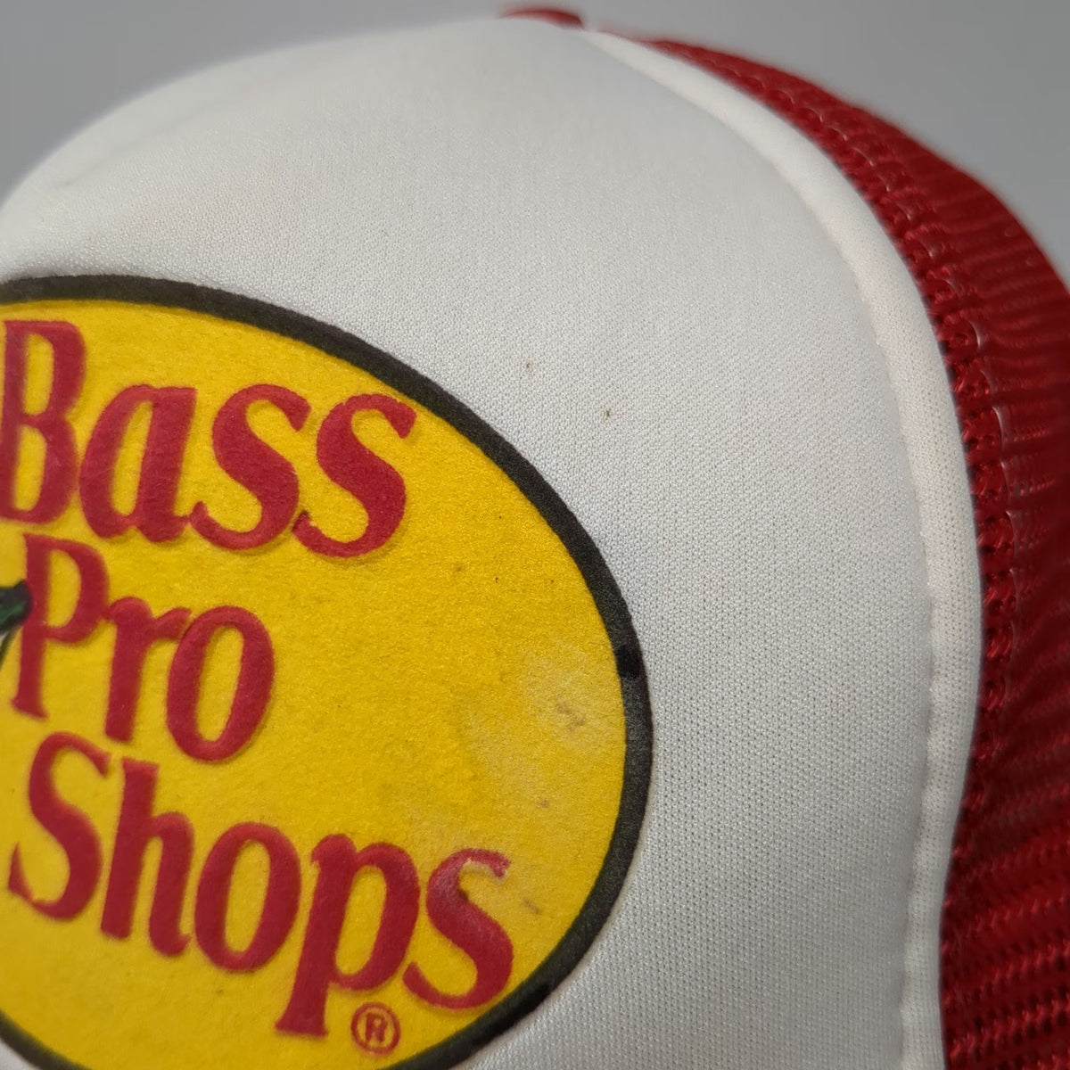 Bass Pro Shops Trucker Hat Red One Size Mesh Back Fishing Bass Logo