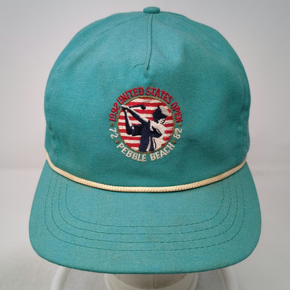 Cali Fame Trucker Blue Hat 1992 United States Open Pebble Beach Rope Vintage