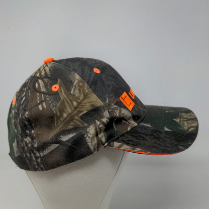 Nissin Men's Strapback Camo Hat Embroidered Lincoln Tech Logo