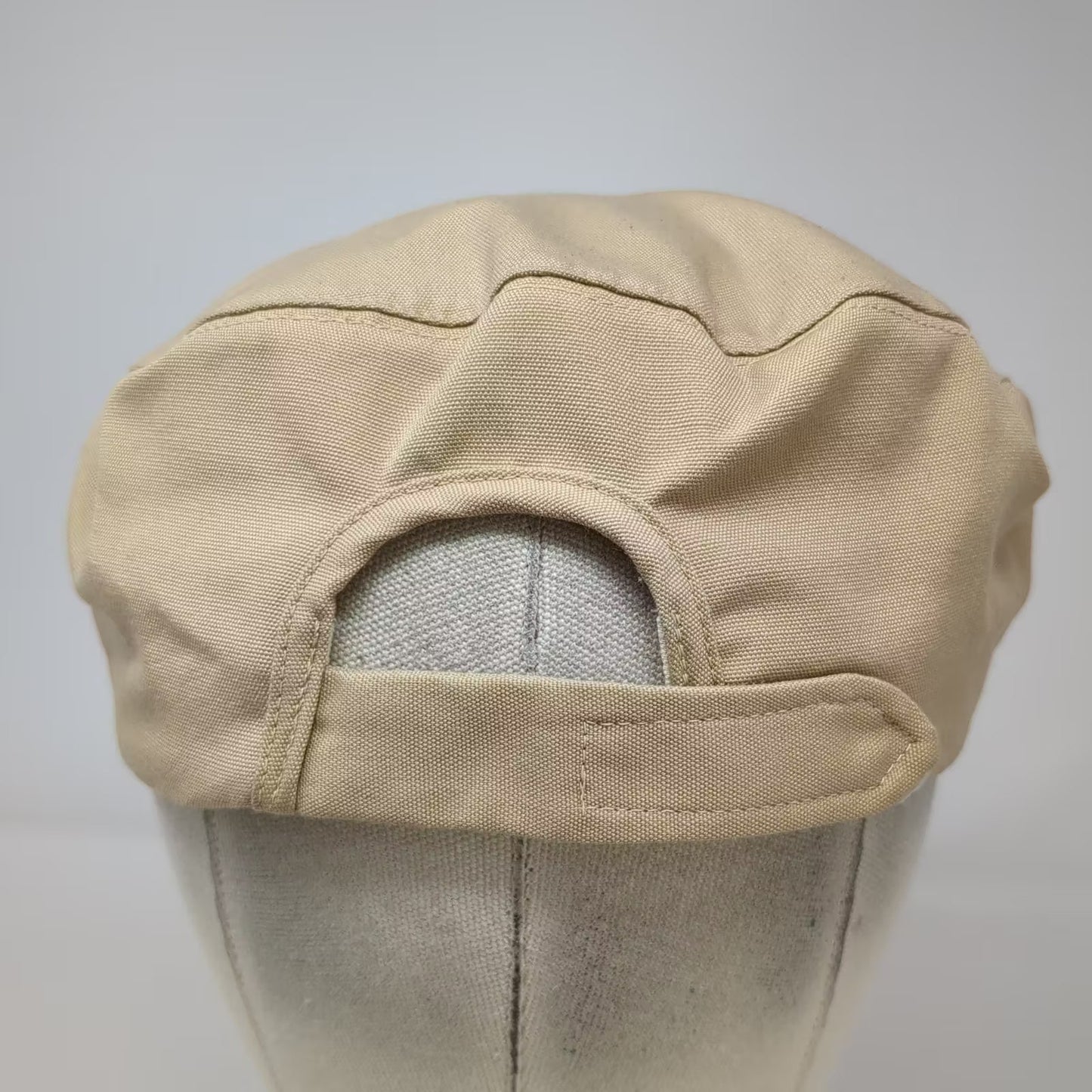 Landmark Sportswear Texace La Quinta Beige Newsboy Cap Hat Tree OSFM Vintage