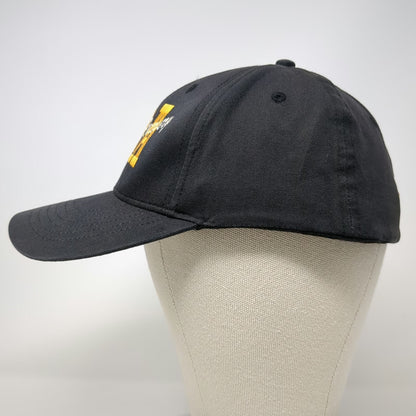 KC Caps Baseball Cap Black M CRA Towing Recovery Kearny NJ Fitted Hat Stretch