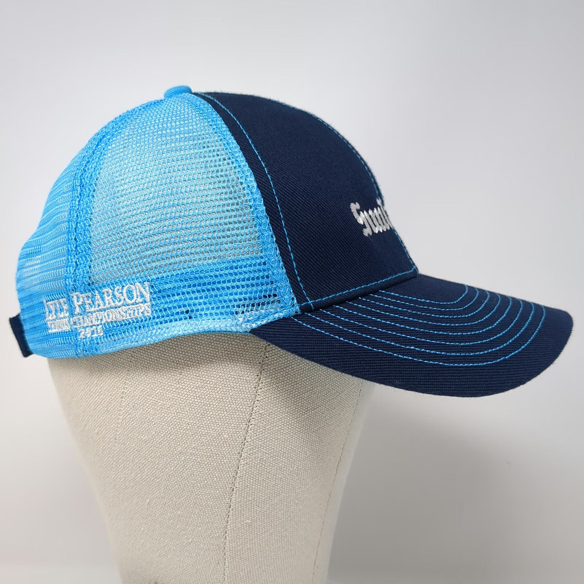 Infinity Global Baseball Cap Blue OS Mesh Back Strapback Sun Valley Hat Regional