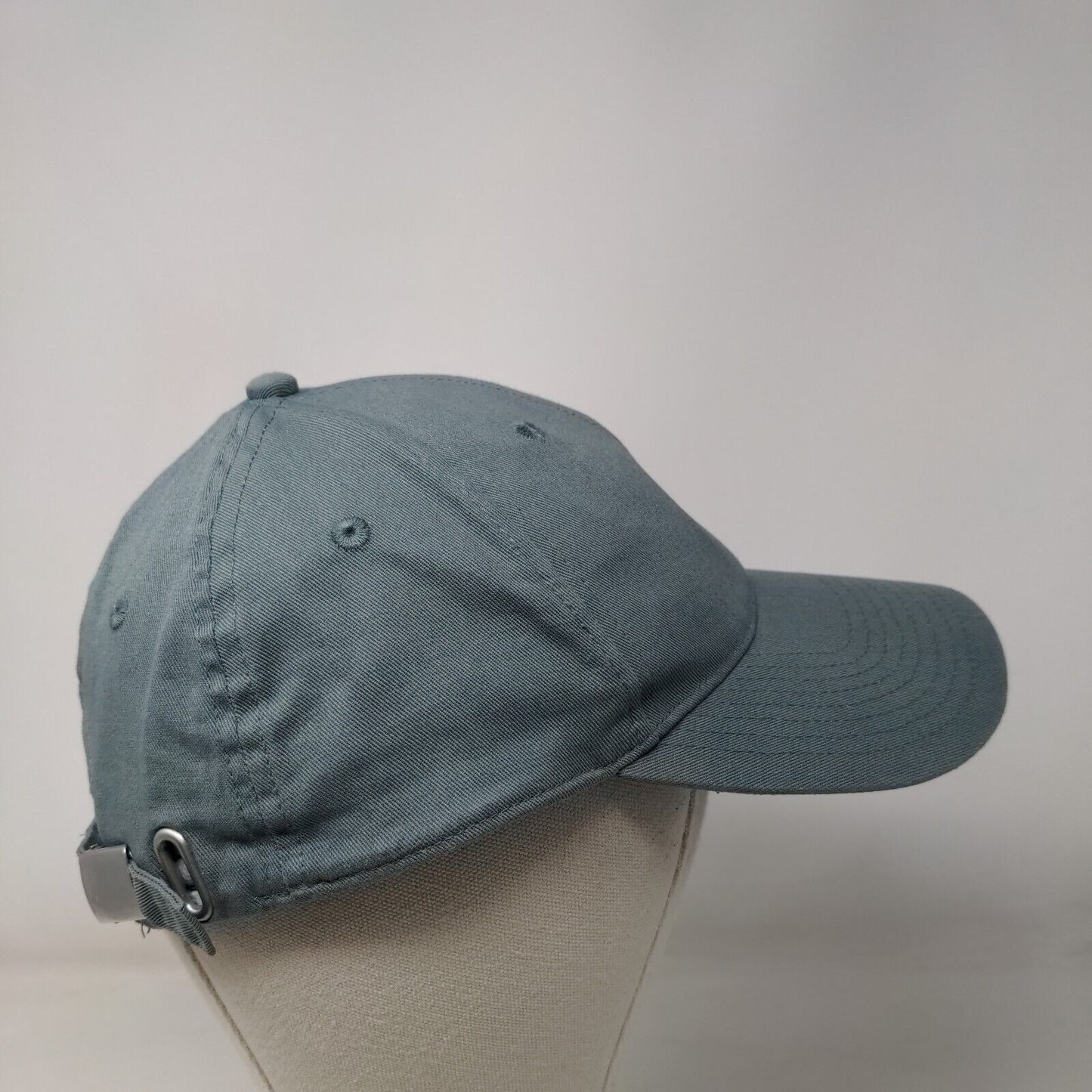H&M Slideback Hat Greenish-Blue One Size Adjustable Solid 6 Panel Blank