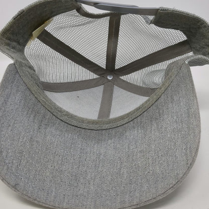Dakine Trucker Hat Gray One Size Mesh Back Snapback Logo Patch Curved Brim