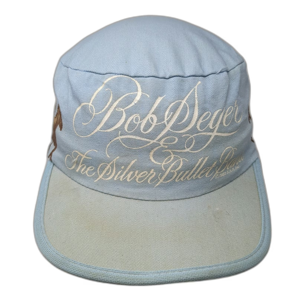 Dorfman Pacific Army Cap Blue One Size Bob Seger Silver Bullet Band Horse Hat