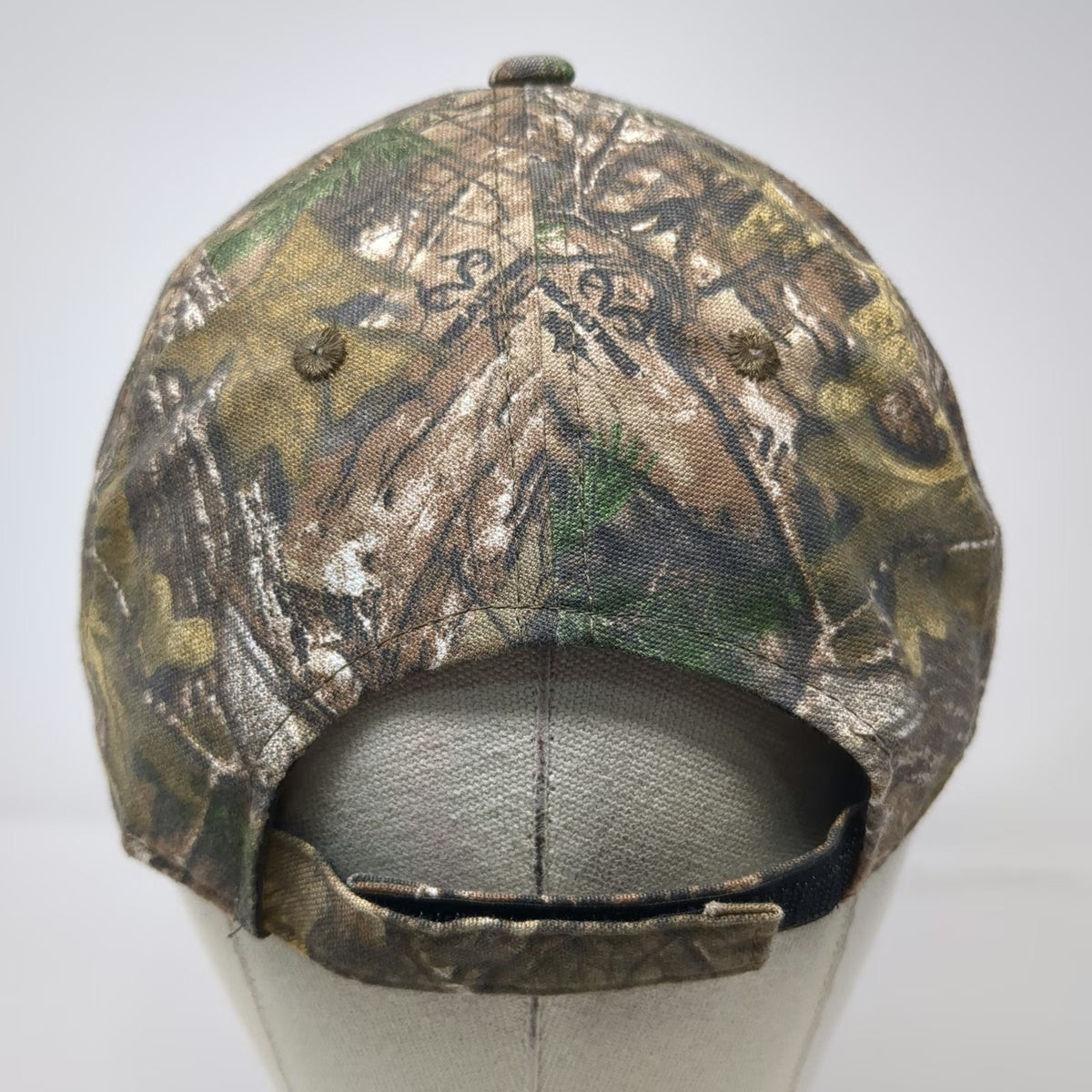 Signatures Realtree Camo Baseball Cap Brown OSFM Strapback Hat Hunting Fishing