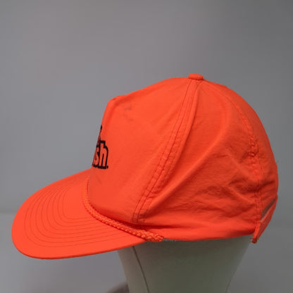 Mohr's 5 Panel Orange One Size Crush Soda Braided Rope Strapback Hat Beverage