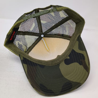 Otto Trucker Hat One Size Green Camo Snapback Mesh You Shoulda Been There hat