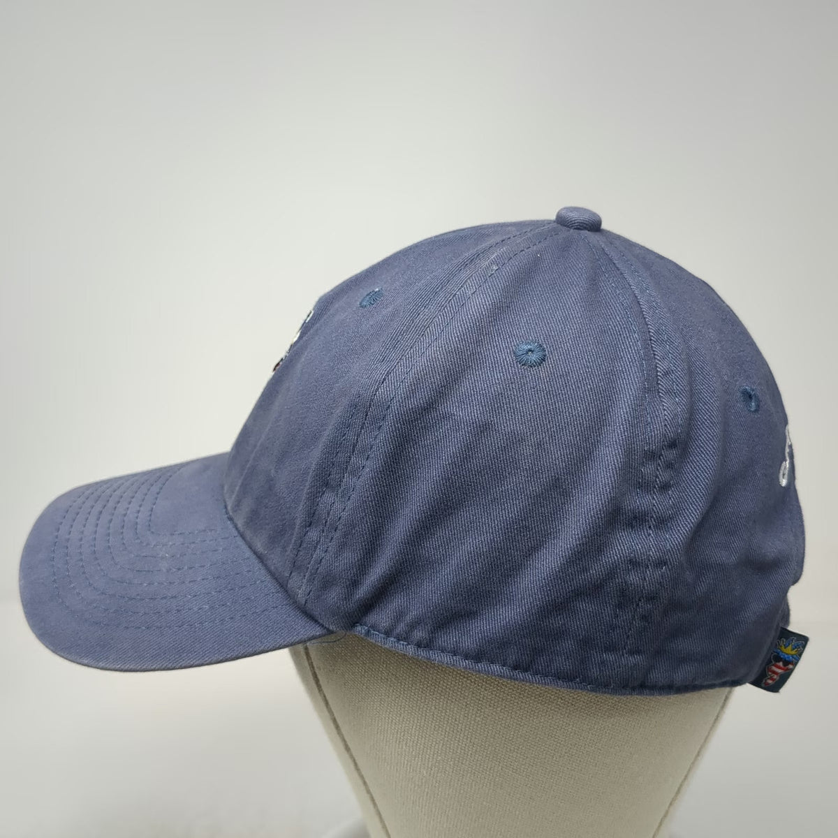 GOAT USA Baseball Cap Blue Red White One Size Slideback Cotton Mascot Logo Hat