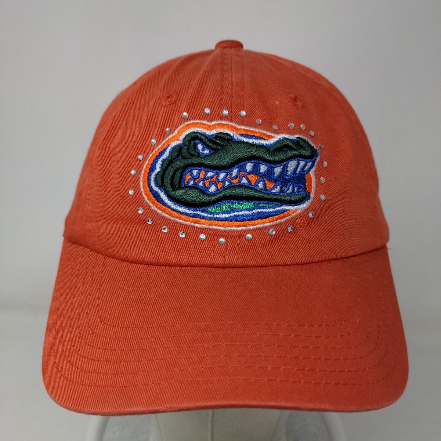 Captivating Headgear Women's Slideback Hat Orange OSFA Florida Gators Rhinestone