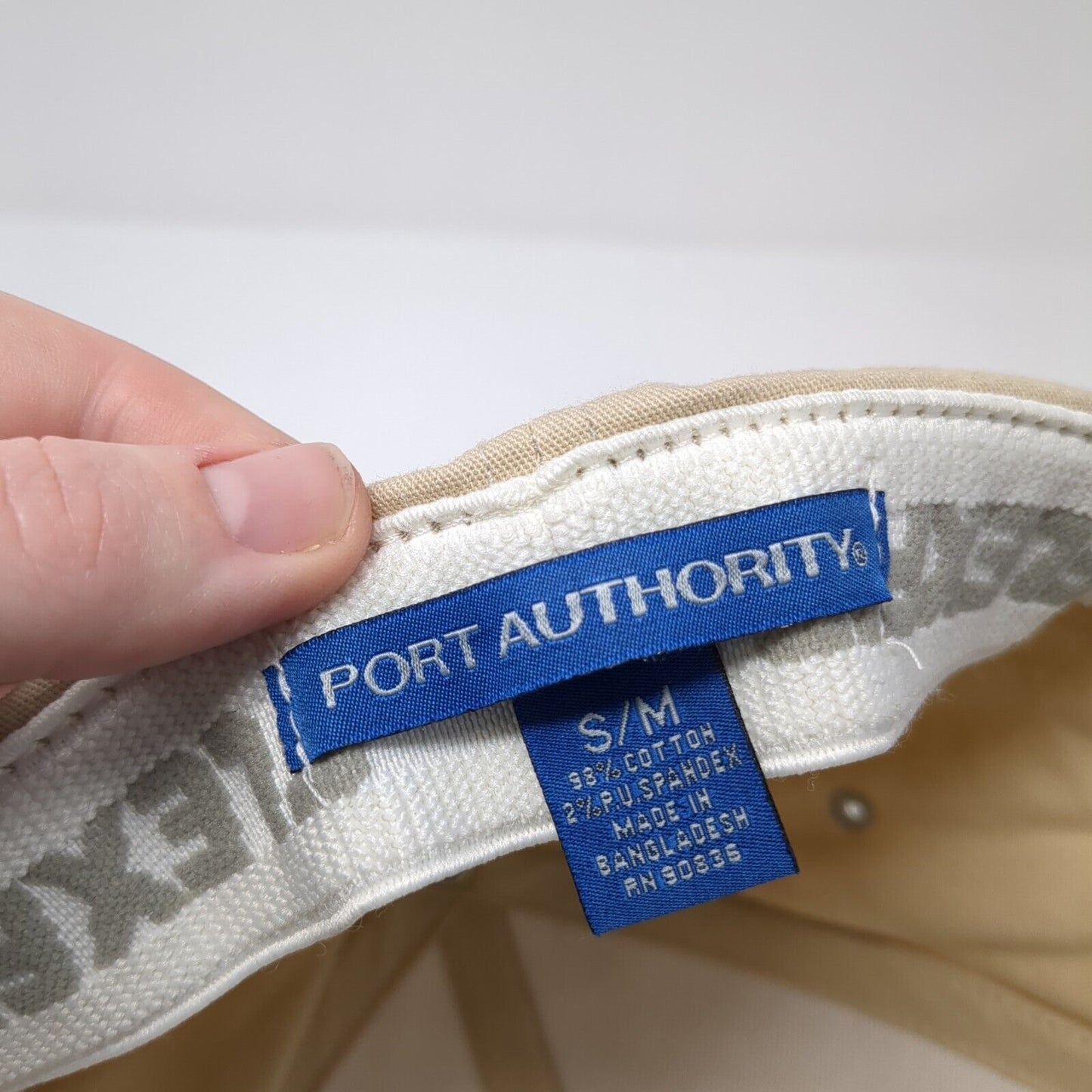 HD River Excursions Fitted Hat Tan S/M Solid Flexfit Port Authority