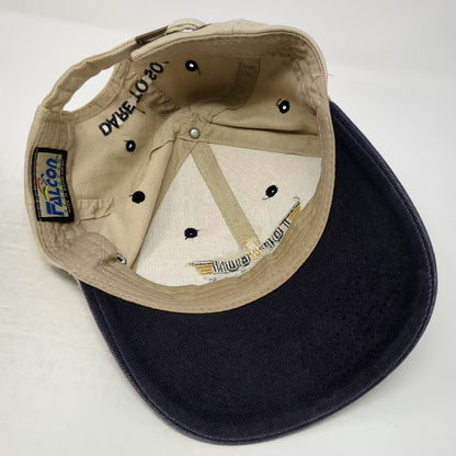Falcon Western Star Trucks Top Gun Tour 2000 CAT Hat Beige Blue OS Baseball Cap