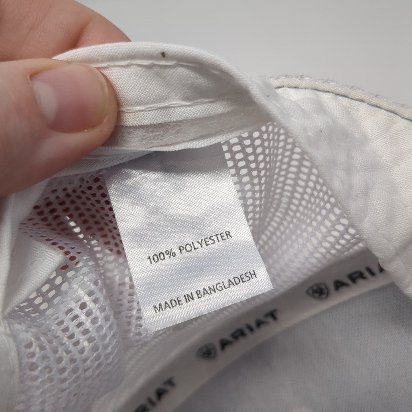 Ariat Logo Snapback Mesh Back Trucker Hat Multi One Size Embroidered