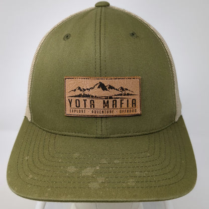 Yupoong Trucker Hat Green One Size Yota Mafia Mountains Offroad Mesh Snapback