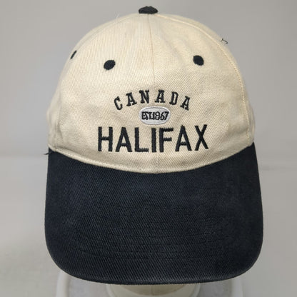 Celsius Baseball Cap Beige One Size Halifax Canada Strapback Two Tone Hat