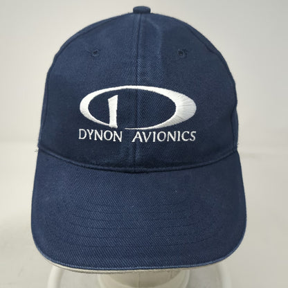 Dynon Avionics Baseball Cap Blue One Size Adjustable Strapback Aviation Logo Hat