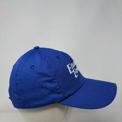 Exxact Express Strapback Hat Blue OSFM Adjustable Embroidered Hit Wear