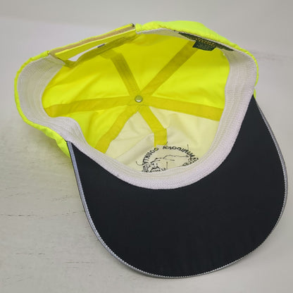 Port Authority Baseball Cap Green One Size Strapback Reflective Safety Work Hat