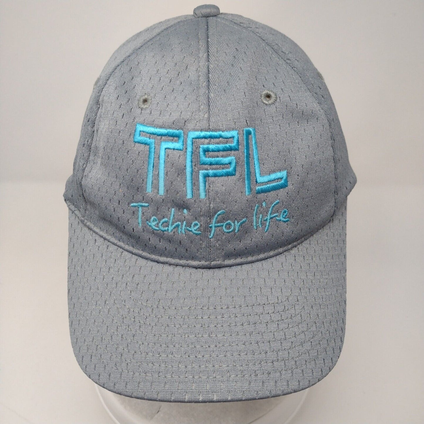 TFL Techie For Life Strapback Hat Gray OSFA Embroidered Port Authority